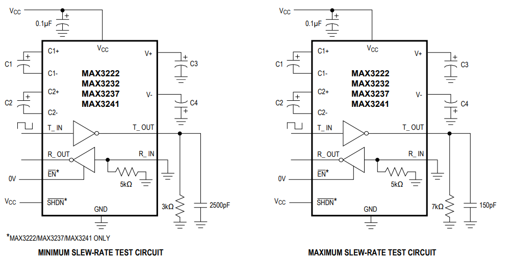 MAX3232ESE+T原理圖