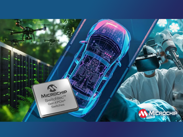 Microchip推出PCI100x系列PCIe 4.0交換